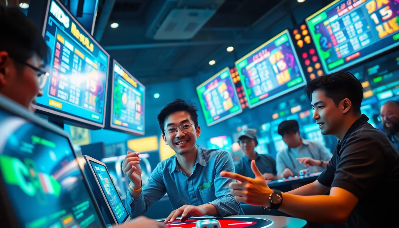 Players enjoying the fast-paced game of tai xiu in an engaging online environment with dynamic visuals.