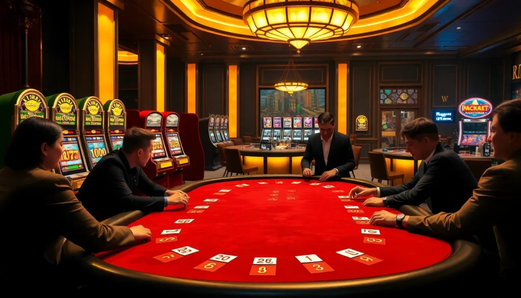 Experience the thrill of poker at luckywin's upscale casino, featuring exciting gameplay and vibrant slot machines.