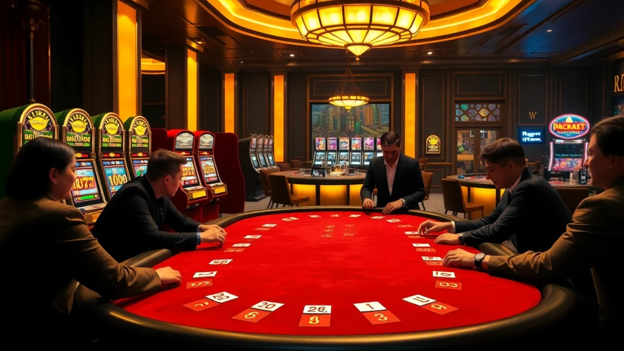 Experience the thrill of poker at luckywin's upscale casino, featuring exciting gameplay and vibrant slot machines.