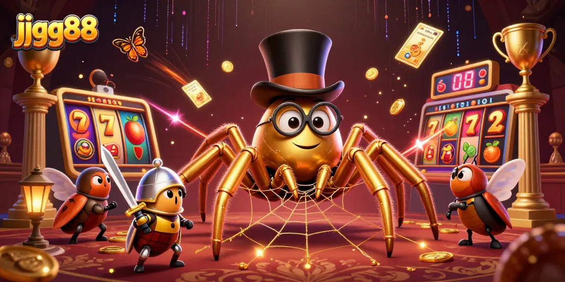 Spin the reels at jjgg88 with vibrant characters enjoying a magical casino experience.
